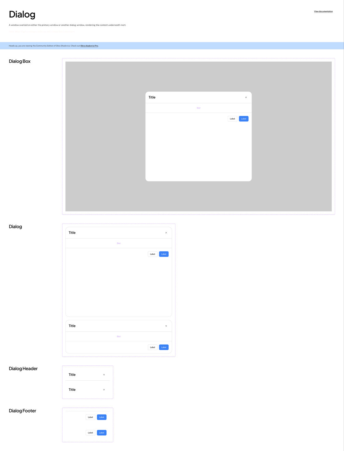Dialog, no desktop